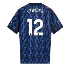 Arsenal Jurrien Timber #12 Bortedrakt 2025-26 Kortermet
